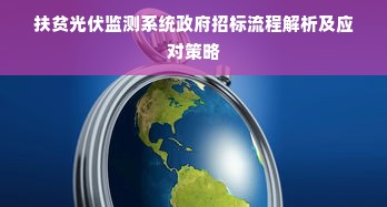 扶贫光伏监测系统政府招标流程解析及应对策略